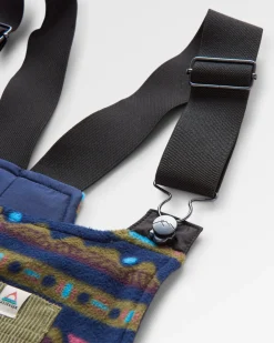 Ace Recycled Polar Fleece Dungarees - Mountain Geo Multi