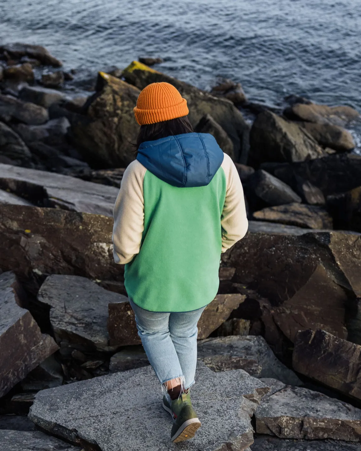 Alexander Polaire à Capuche Recyclé - Vert Épicéa