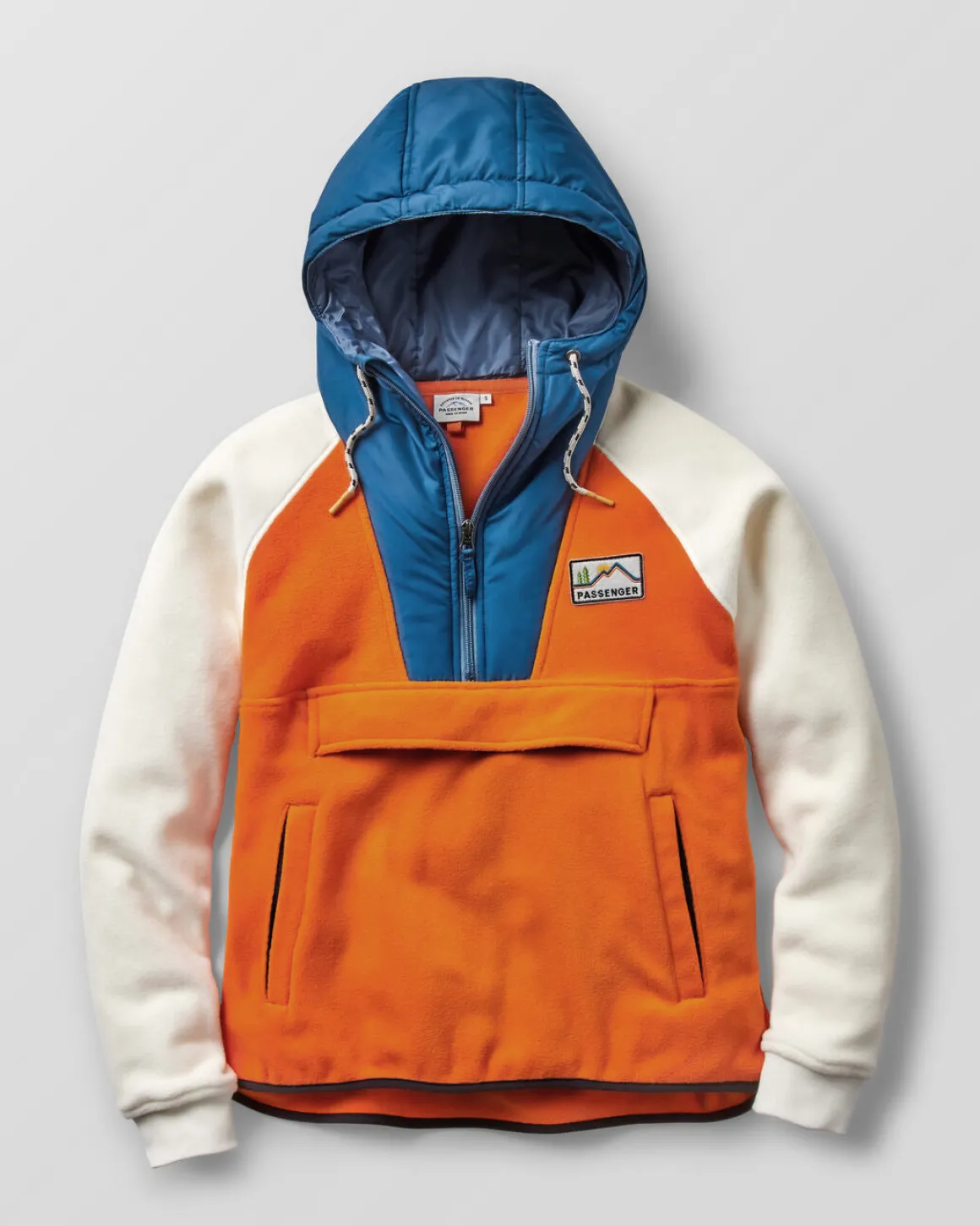 Alexander Polaire à Capuche Recyclé - Orange Lever de Soleil