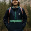 Anorak coupe-vent recyclé Gusto - Rich Navy/Dark Denim
