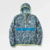 Anorak coupe-vent recyclé Gusto - Abstract Seaweed Pistachio