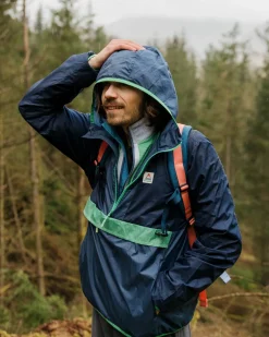 Anorak coupe-vent recyclé Gusto - Rich Navy/Dark Denim