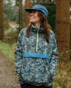 Anorak coupe-vent recyclé Viento - Abstract Seaweed Pistachio