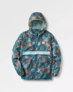 Anorak coupe-vent recyclé Viento - Palm Camo Deep Sea