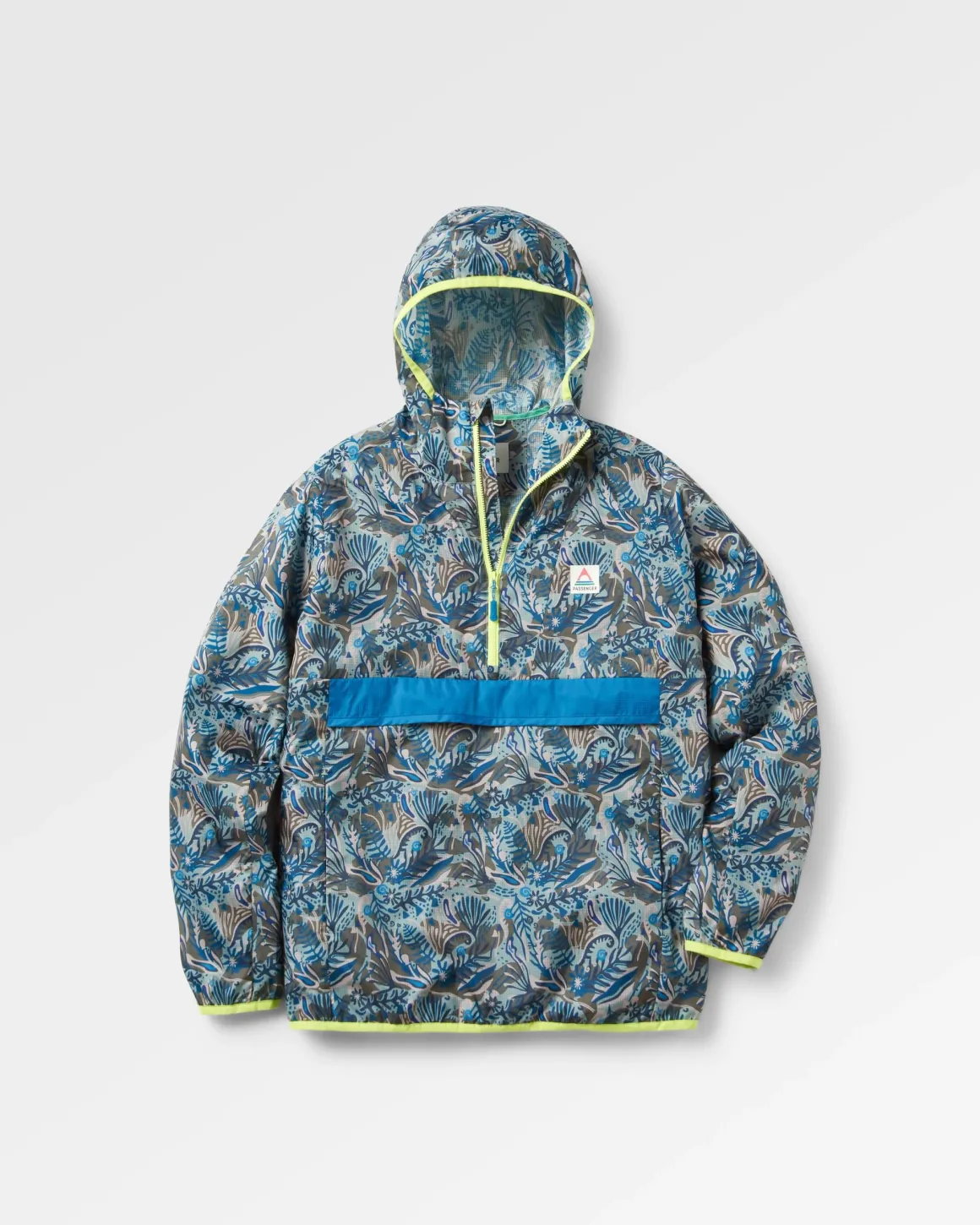 Anorak coupe-vent recyclé Viento - Abstract Seaweed Pistachio