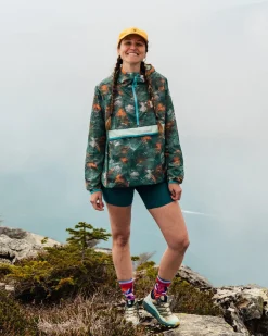 Anorak coupe-vent recyclé Viento - Palm Camo Deep Sea