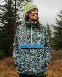 Anorak coupe-vent recyclé Viento - Abstract Seaweed Pistachio