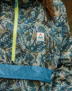 Anorak coupe-vent recyclé Viento - Abstract Seaweed Pistachio