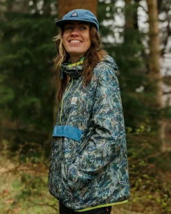 Anorak coupe-vent recyclé Viento - Abstract Seaweed Pistachio