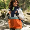 Anorak Imperméable Recyclé Skyline - Orange Brûlé/Bouleau