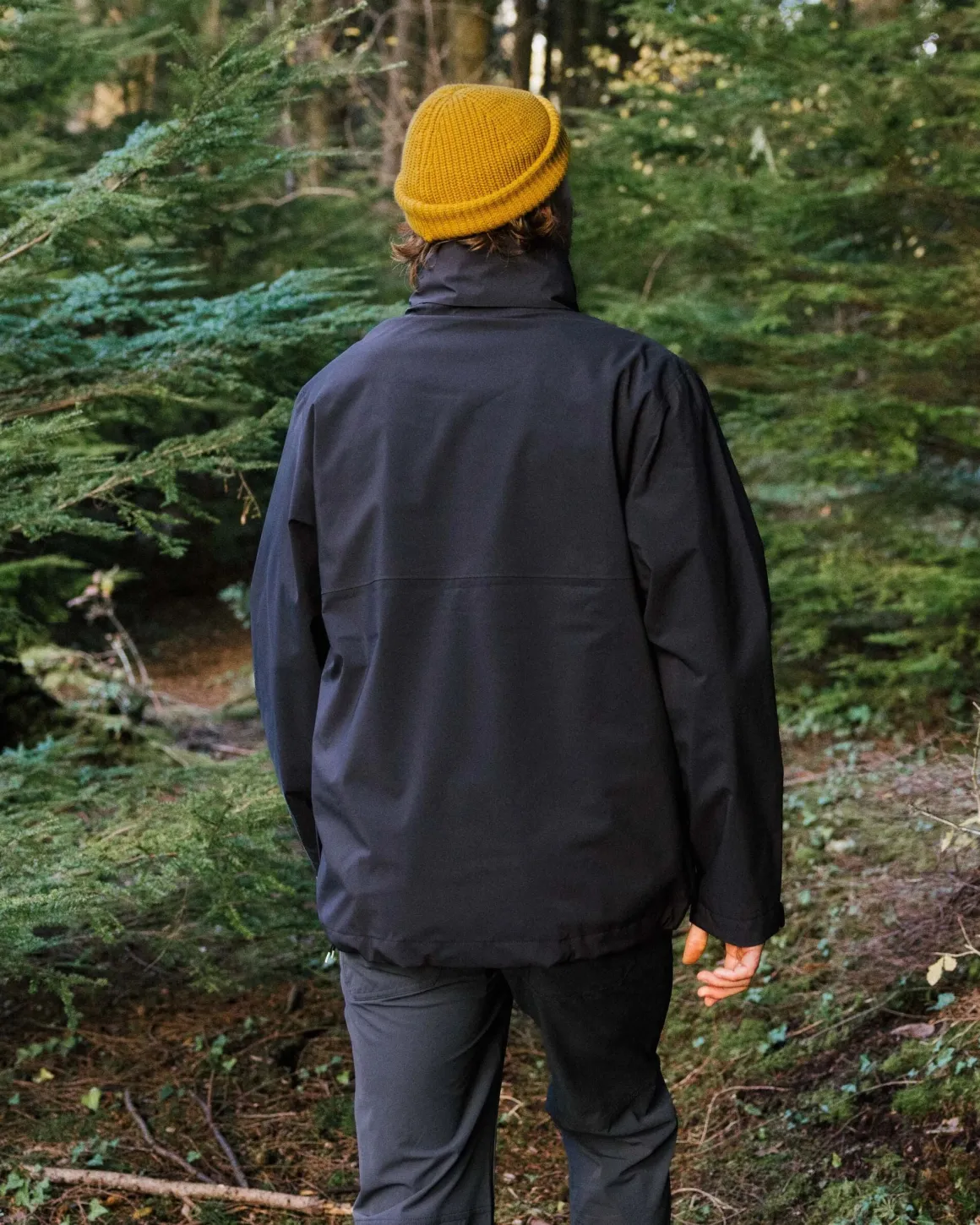 Anorak Imperméable Recyclé Diablo - Noir Délavé