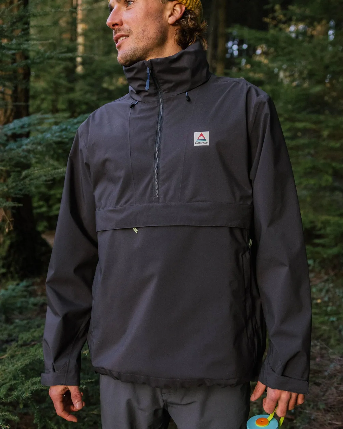 Anorak Imperméable Recyclé Diablo - Noir Délavé