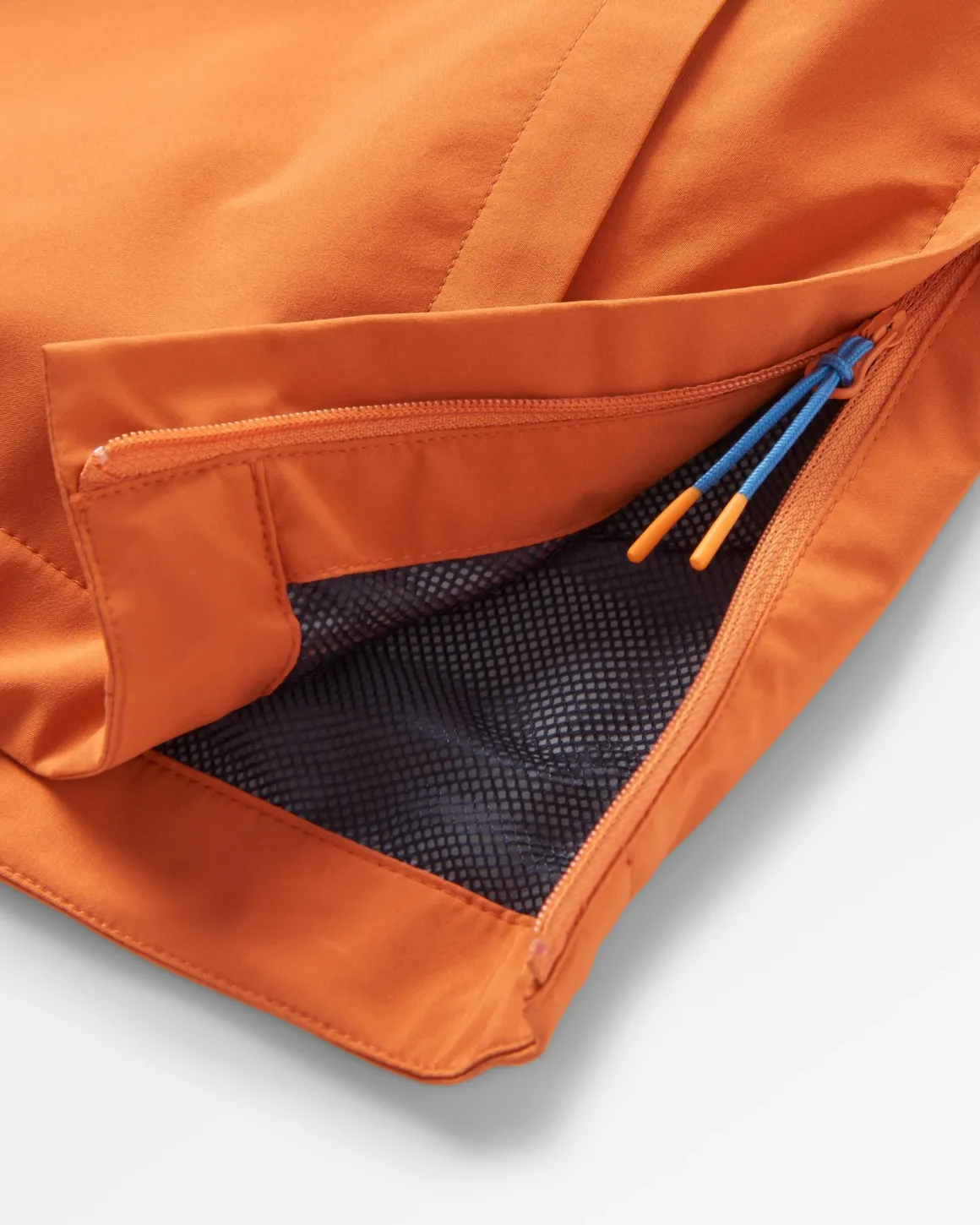Anorak Imperméable Recyclé Skyline - Orange Brûlé/Bouleau