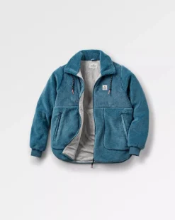 Awaken Recycled Deep-Pile Sherpa Fleece - Bleu Lavé