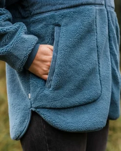 Awaken Recycled Deep-Pile Sherpa Fleece - Bleu Lavé