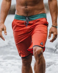 Boardshort recyclé Breaks - Orange brûlé