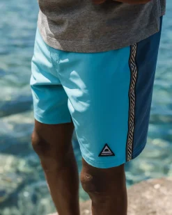 Boardshort recyclé Hollow - Bleu Piscine