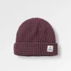 Bonnet en gaufre double couche recyclé Moss - Deep Plum