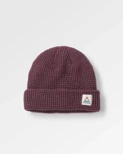 Bonnet en gaufre double couche recyclé Moss - Deep Plum
