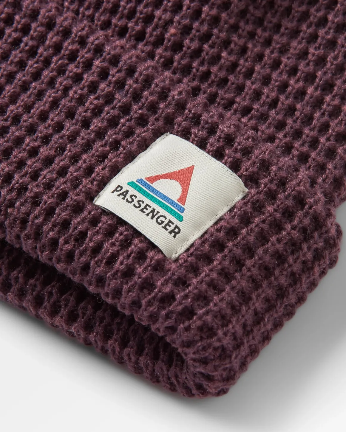 Bonnet en gaufre double couche recyclé Moss - Deep Plum
