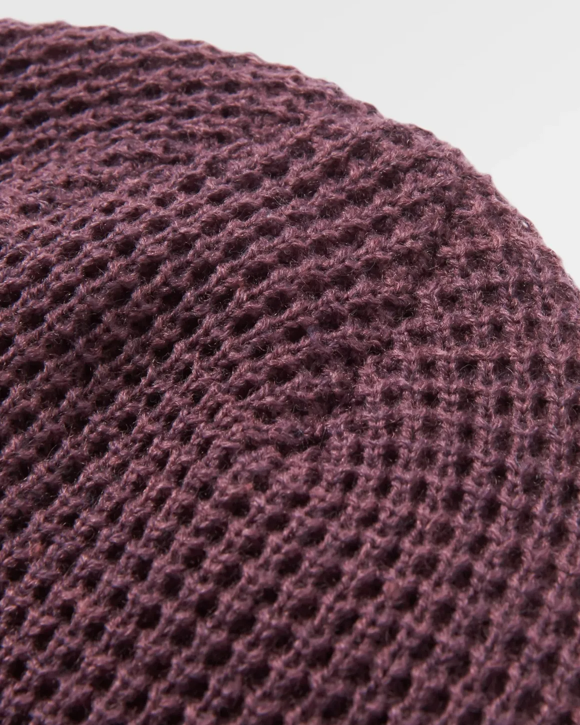 Bonnet en gaufre double couche recyclé Moss - Deep Plum