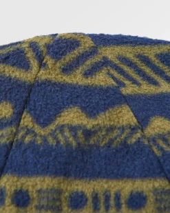 Bonnet en polaire recyclée Set Off - Mountain Geo Khaki/Rich Navy