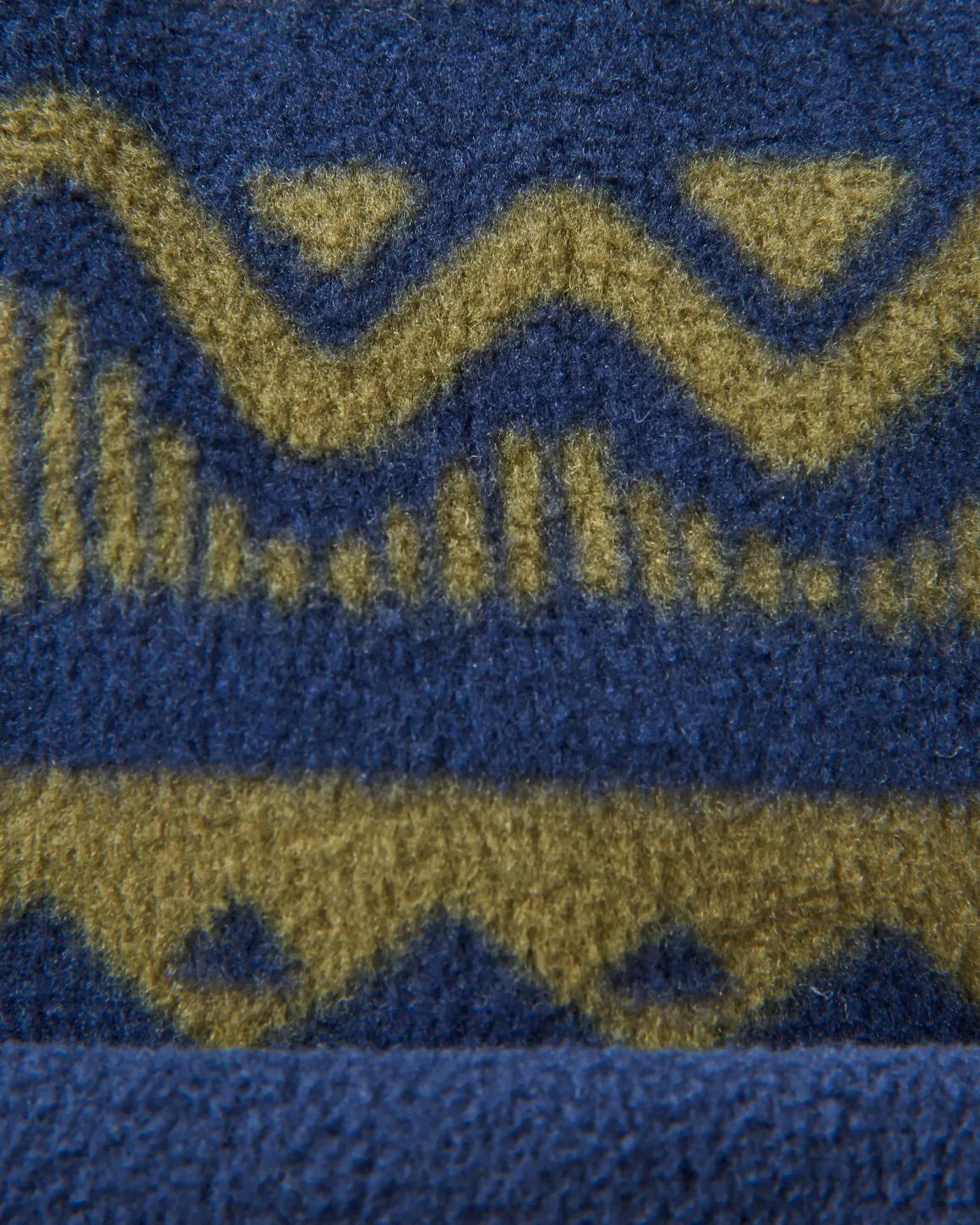Bonnet en polaire recyclée Set Off - Mountain Geo Khaki/Rich Navy