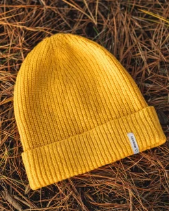 Bonnet Recyclé Compass - Jaune Moutarde