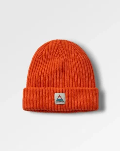Bonnet recyclé doublé polaire Beechwood - Orange brûlé