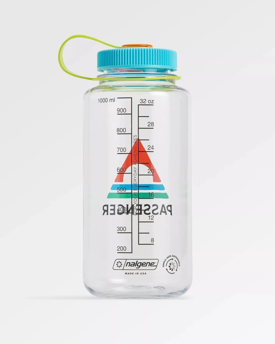 Bouteille d'eau Nalgene à large goulot 1L - Transparent - Transparent