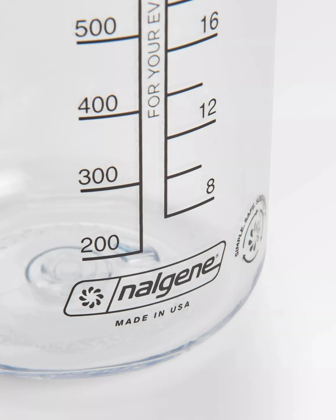 Bouteille d'eau Nalgene à large goulot 1L - Transparent - Transparent