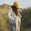 Cardigan Tricoté Recyclé en Ortie - Bouleau