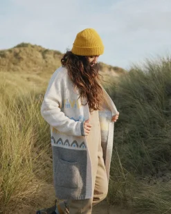 Cardigan Tricoté Recyclé en Ortie - Bouleau