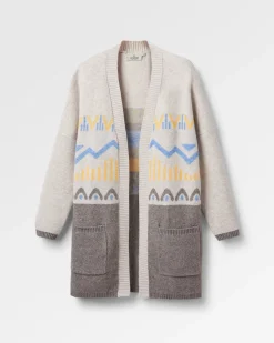 Cardigan Tricoté Recyclé en Ortie - Bouleau