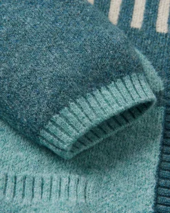 Cardigan Tricoté Recyclé en Ortie - Arctique