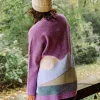 Cardigan Tricoté Recyclé Vista - Rhubarbe