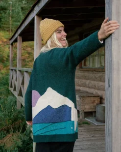 Cardigan Tricoté Recyclé Vista - Rain Forest