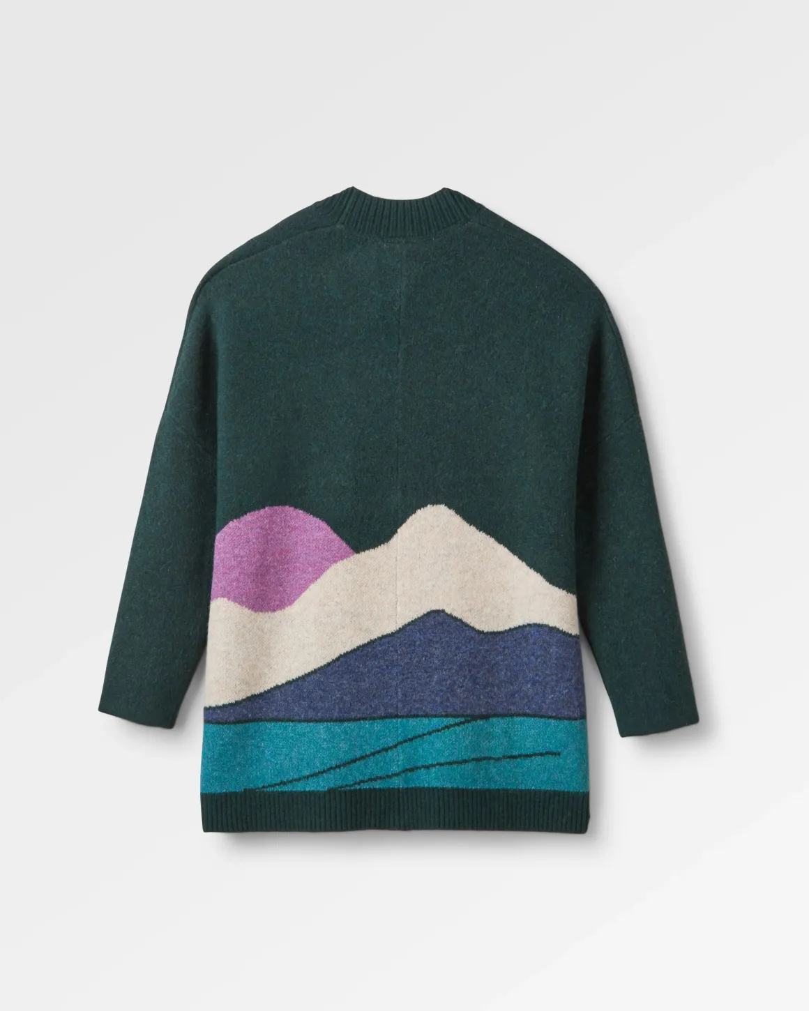 Cardigan Tricoté Recyclé Vista - Rain Forest