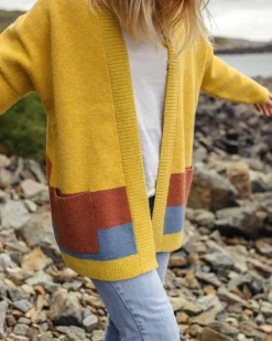 Cardigan Tricoté Recyclé Vista - Ambre Doré