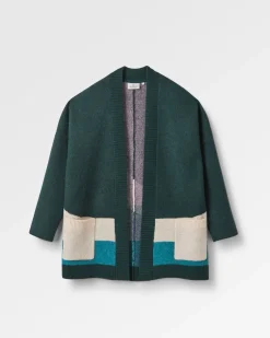 Cardigan Tricoté Recyclé Vista - Rain Forest