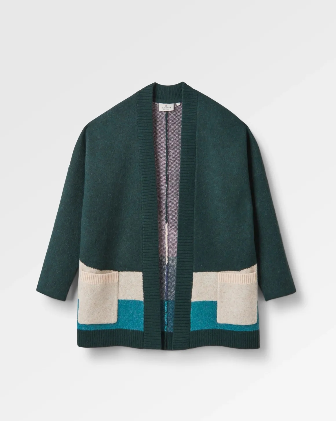 Cardigan Tricoté Recyclé Vista - Rain Forest