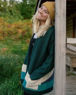 Cardigan Tricoté Recyclé Vista - Rain Forest