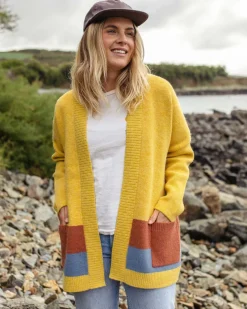 Cardigan Tricoté Recyclé Vista - Ambre Doré