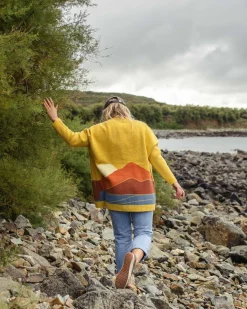 Cardigan Tricoté Recyclé Vista - Ambre Doré