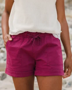 Carriso Short en Coton Bio - Cranberry