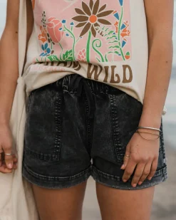 Carriso Short en Coton Bio - Noir