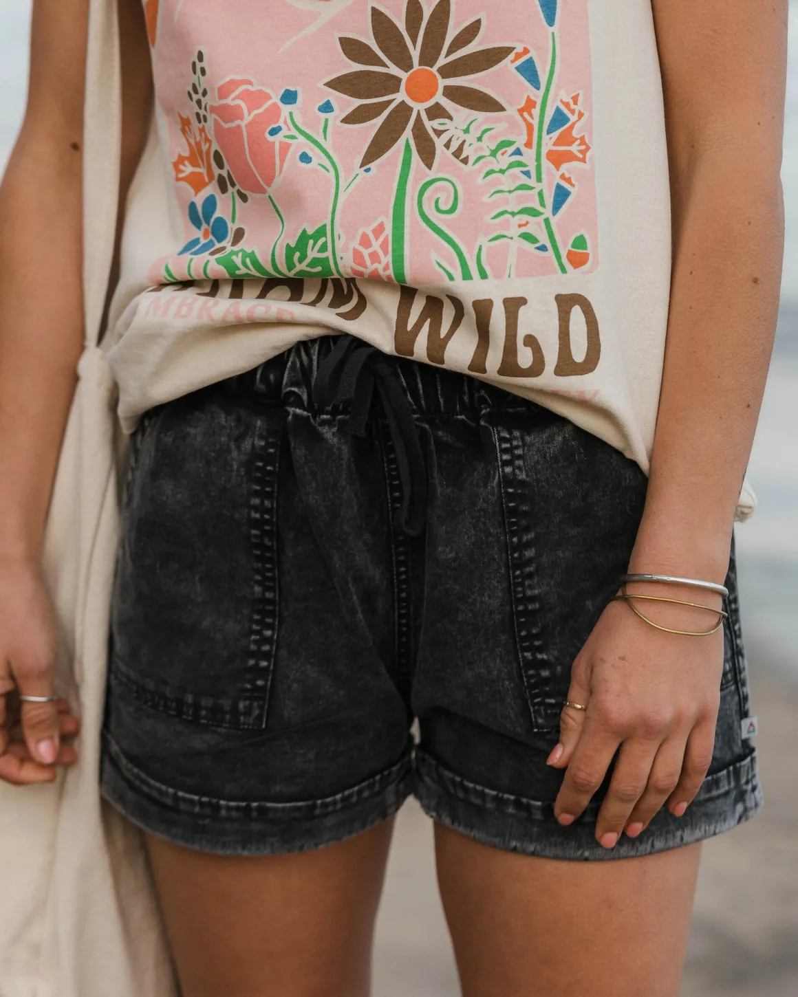 Carriso Short en Coton Bio - Noir