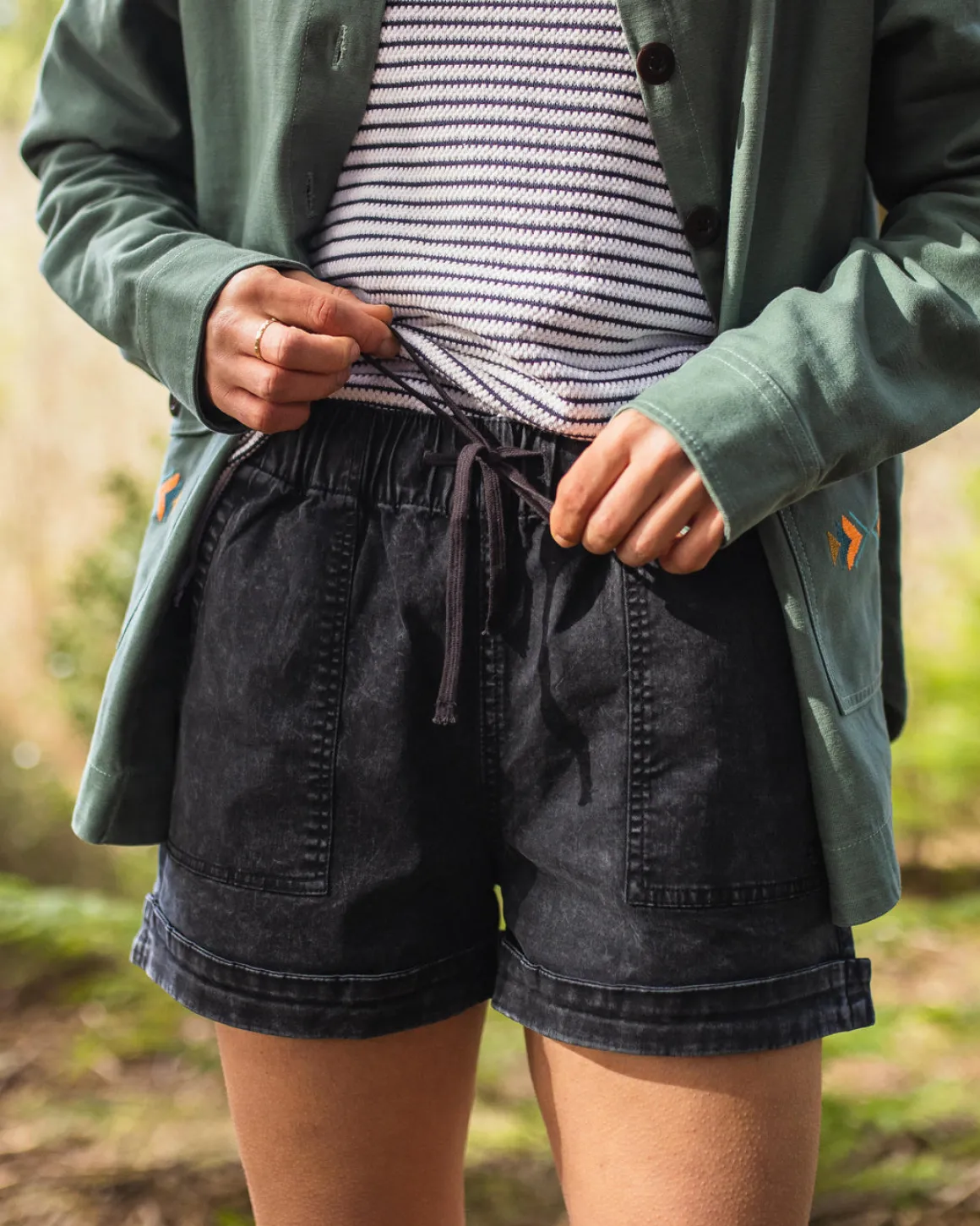 Carriso Short en Coton Bio - Noir
