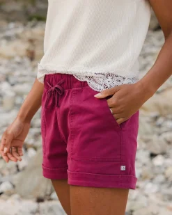 Carriso Short en Coton Bio - Cranberry