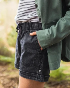 Carriso Short en Coton Bio - Noir